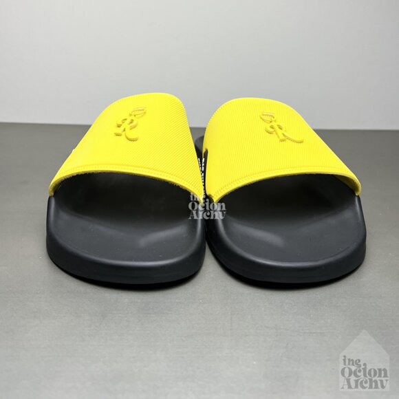 Size 45 EU/12 US Raf Simons Astra Slide \'Yellow Black\' HR810002S 0087 Brand New